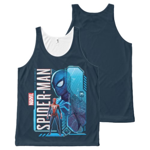 Marvels Spider_Man  NYC Hi_Tech Graphic All_Over_Print Tank Top