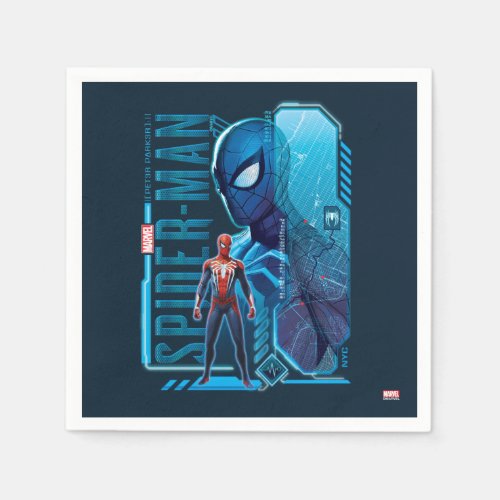 Marvels Spider_Man  NYC Hi_Tech Graphic Napkins