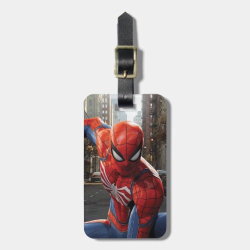 Marvels Spider_Man  Three Point Landing Luggage Tag