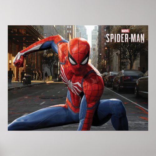 Marvels Spider_Man  Three Point Landing Poster