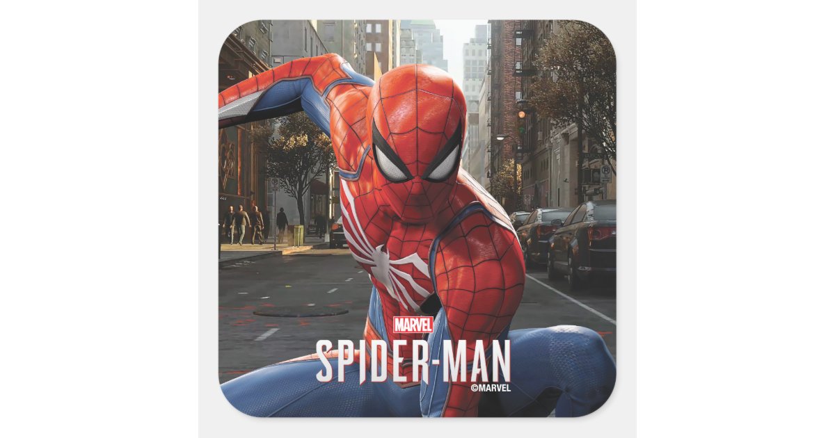 Retro Spider-Man Wall Crawl Sticker, Zazzle