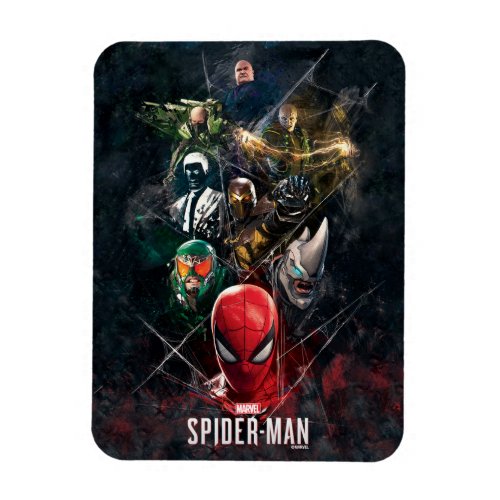Marvels Spider_Man  Villain Collage Magnet