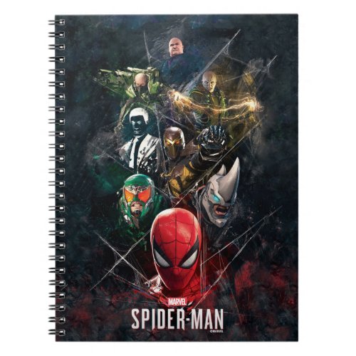 Marvels Spider_Man  Villain Collage Notebook