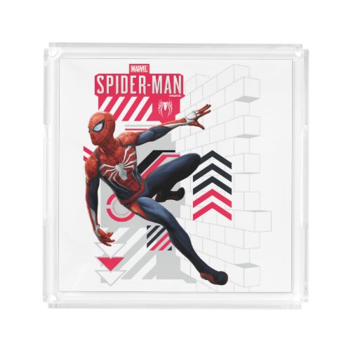 Marvels Spider_Man  Wall Crawl Name Graphic Acrylic Tray