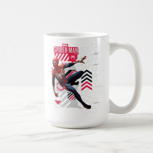 Marvels Spider_Man  Wall Crawl Name Graphic Coffee Mug
