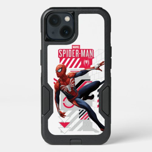 Marvels Spider_Man  Wall Crawl Name Graphic iPhone 13 Case