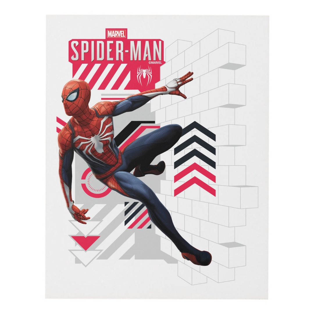 Marvel's SpiderMan Wall Crawl Name Graphic Panel Wall Art Zazzle