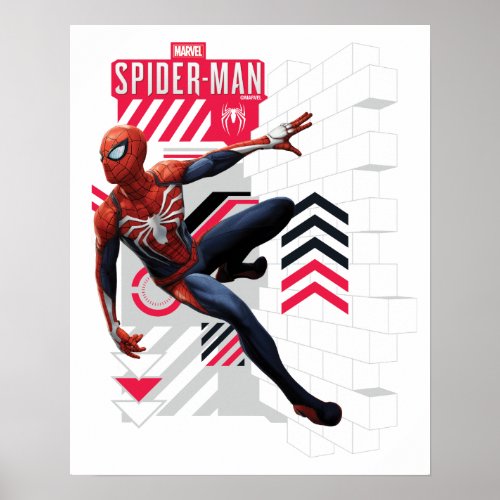 Marvels Spider_Man  Wall Crawl Name Graphic Poster