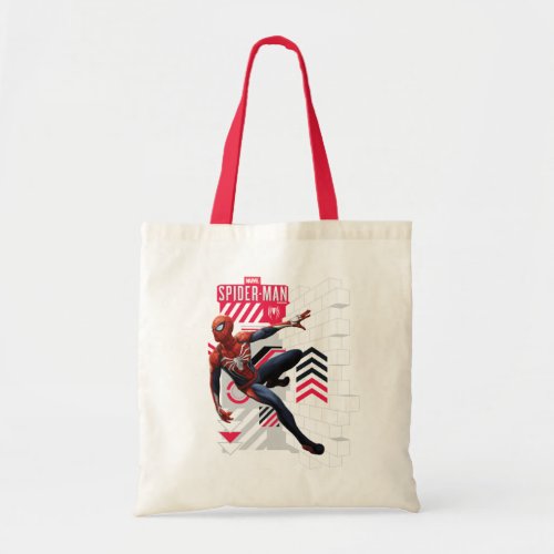 Marvels Spider_Man  Wall Crawl Name Graphic Tote Bag
