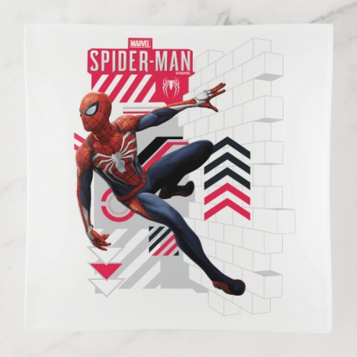 Marvels Spider_Man  Wall Crawl Name Graphic Trinket Tray