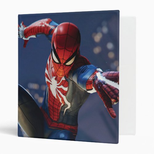 Marvels Spider_Man  Web Shooting Through city 3 Ring Binder