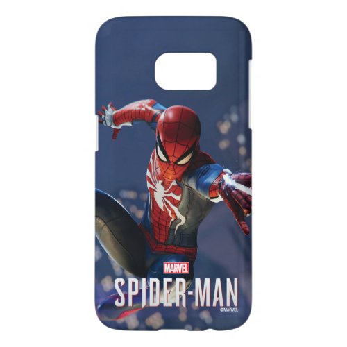 Marvels Spider_Man  Web Shooting Through city Samsung Galaxy S7 Case
