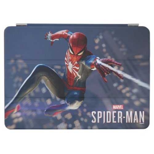 Marvels Spider_Man  Web Shooting Through city iPad Air Cover