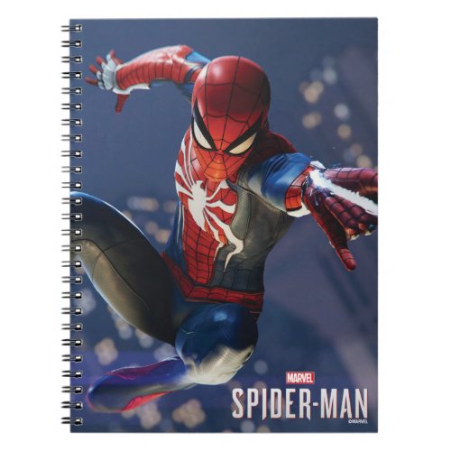 Marvels Spider_Man  Web Shooting Through city Notebook