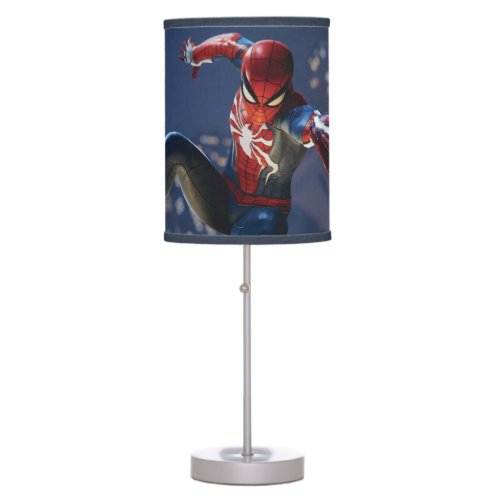 Marvels Spider_Man  Web Shooting Through city Table Lamp