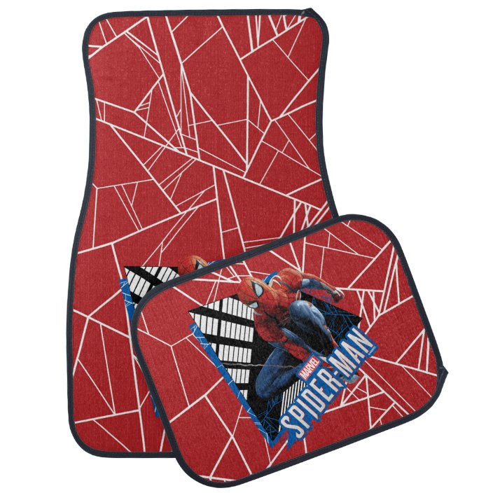 Marvel's Spider-Man | Web Swing Name Graphic Car Floor Mat | Zazzle.com
