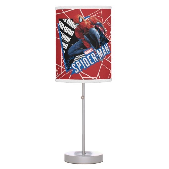 Marvel S Spider Man Web Swing Name Graphic Desk Lamp