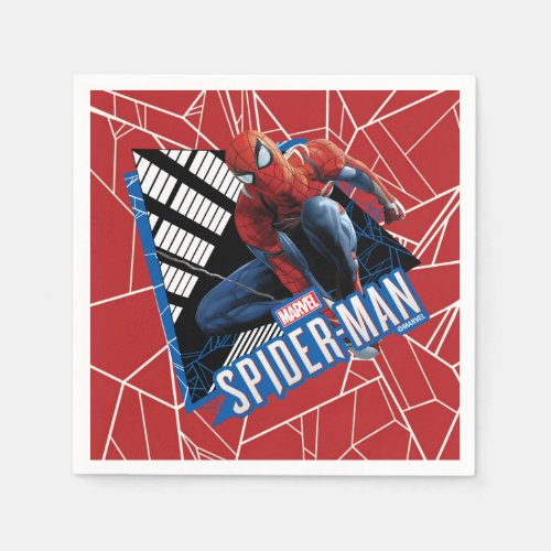 Marvels Spider_Man  Web Swing Name Graphic Napkins