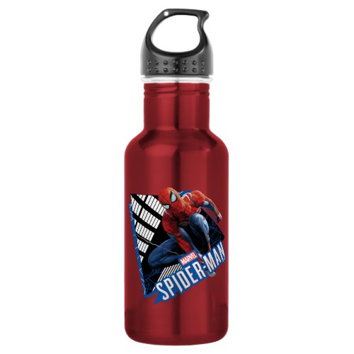 Marvels Spider_Man  Web Swing Name Graphic Stainless Steel Water Bottle