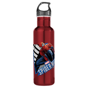 Marvel's Spider-Man   Web Swing Name Graphic Stainless Steel Water Bottle