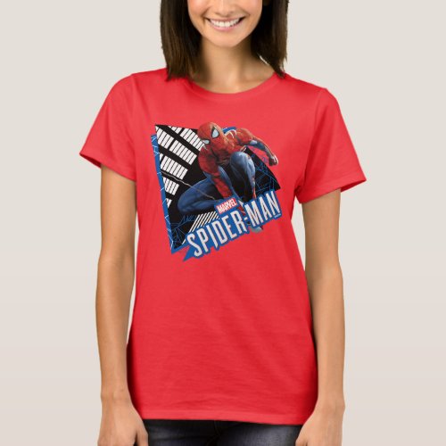 Marvels Spider_Man  Web Swing Name Graphic T_Shirt