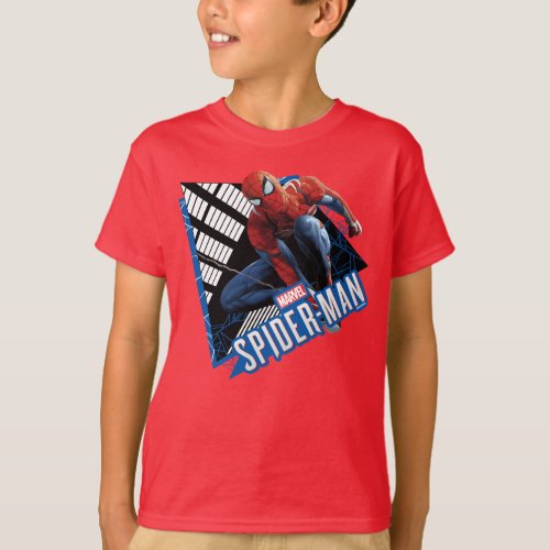 Marvels Spider_Man  Web Swing Name Graphic T_Shirt
