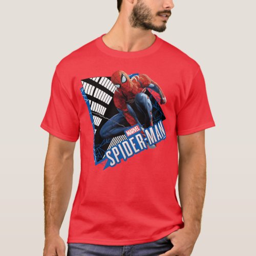 Marvels Spider_Man  Web Swing Name Graphic T_Shirt