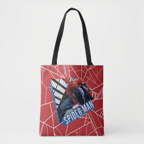 Marvels Spider_Man  Web Swing Name Graphic Tote Bag