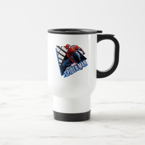 Marvels Spider_Man  Web Swing Name Graphic Travel Mug