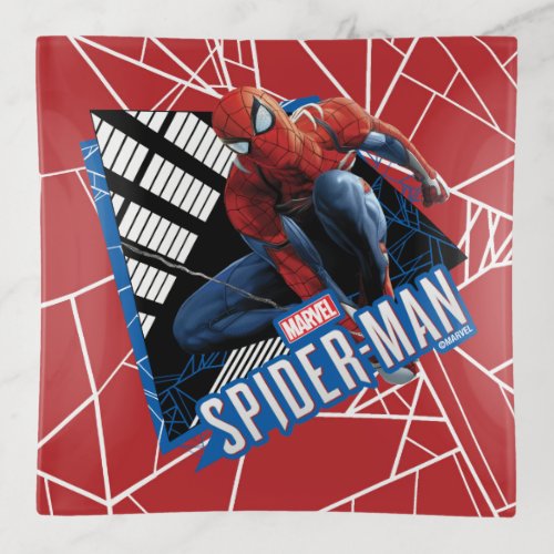 Marvels Spider_Man  Web Swing Name Graphic Trinket Tray