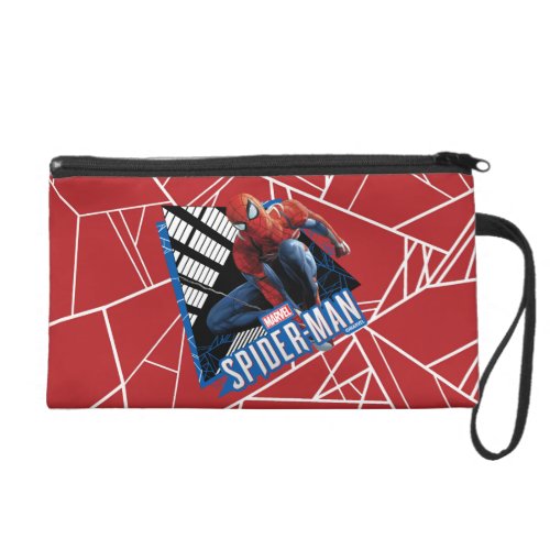 Marvels Spider_Man  Web Swing Name Graphic Wristlet
