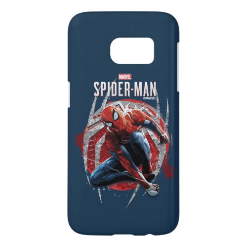 Marvels Spider_Man  Web Swing Street Art Graphic Samsung Galaxy S7 Case