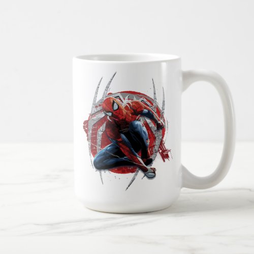 Marvels Spider_Man  Web Swing Street Art Graphic Coffee Mug