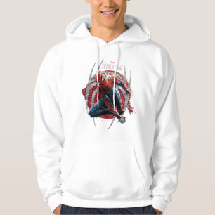 Marvel's Spider-Man Web Swing Street Art Graphic Hoodie