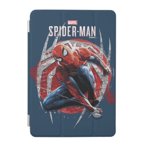 Marvels Spider_Man  Web Swing Street Art Graphic iPad Mini Cover