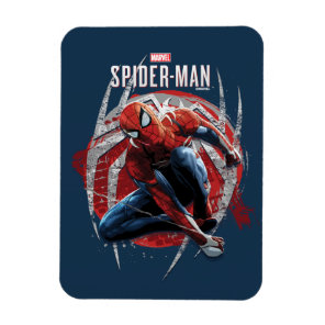 Marvel's Spider-Man | Web Swing Street Art Graphic Magnet