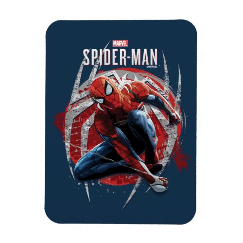 Marvels Spider_Man  Web Swing Street Art Graphic Magnet