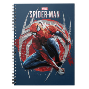 Marvel's Spider-Man Web Swing Street Art Graphic Notebook