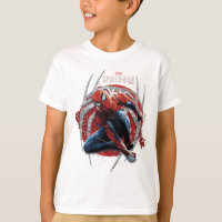 Marvel's Spider-Man | Web Swing Street Art Graphic T-Shirt