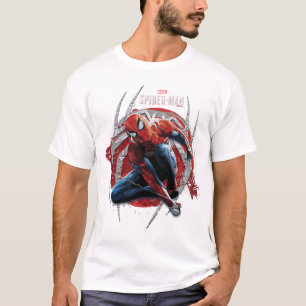 Marvel's Spider-Man   Web Swing Street Art Graphic T-Shirt