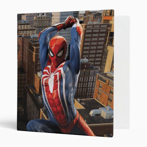 Marvels Spider_Man  Web Swinging Pose 3 Ring Binder