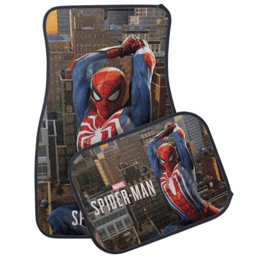 Marvels Spider_Man  Web Swinging Pose Car Floor Mat