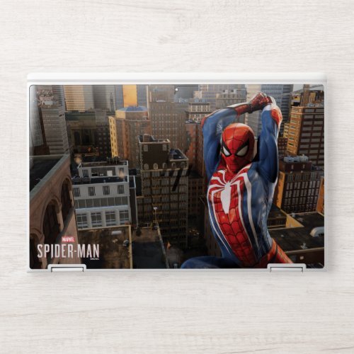 Marvels Spider_Man  Web Swinging Pose HP Laptop Skin