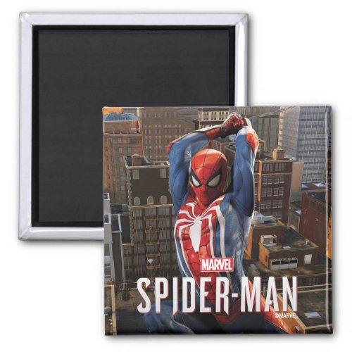 Marvels Spider_Man  Web Swinging Pose Magnet