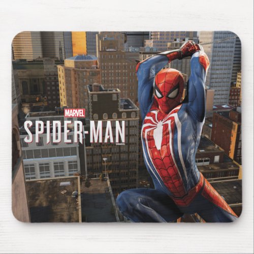 Marvels Spider_Man  Web Swinging Pose Mouse Pad