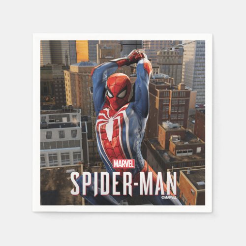 Marvels Spider_Man  Web Swinging Pose Napkins