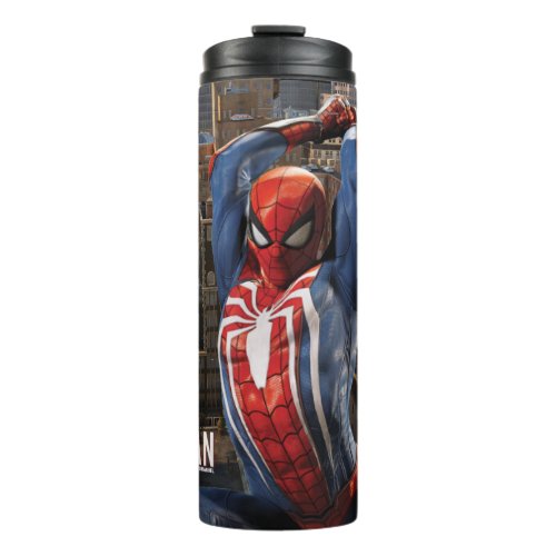 Marvels Spider_Man  Web Swinging Pose Thermal Tumbler