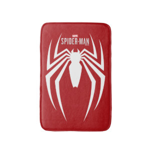 Marvel's Spider-Man   White Spider Emblem Bath Mat