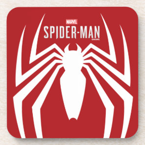 Marvel's Spider-Man | White Spider Emblem Beverage Coaster