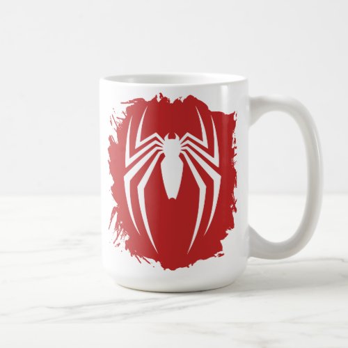 Marvels Spider_Man  White Spider Emblem Coffee Mug
